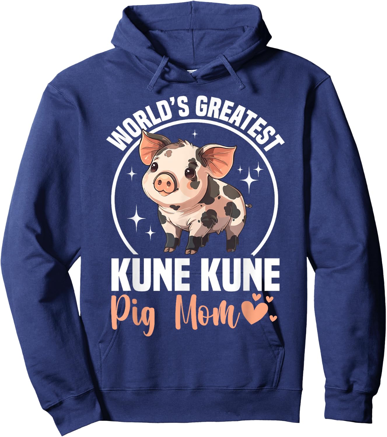 Kunekune Pig Accessories Pig Plush Breeder Kune Kune Pig Mom Hoodie - Hoodie | Navy