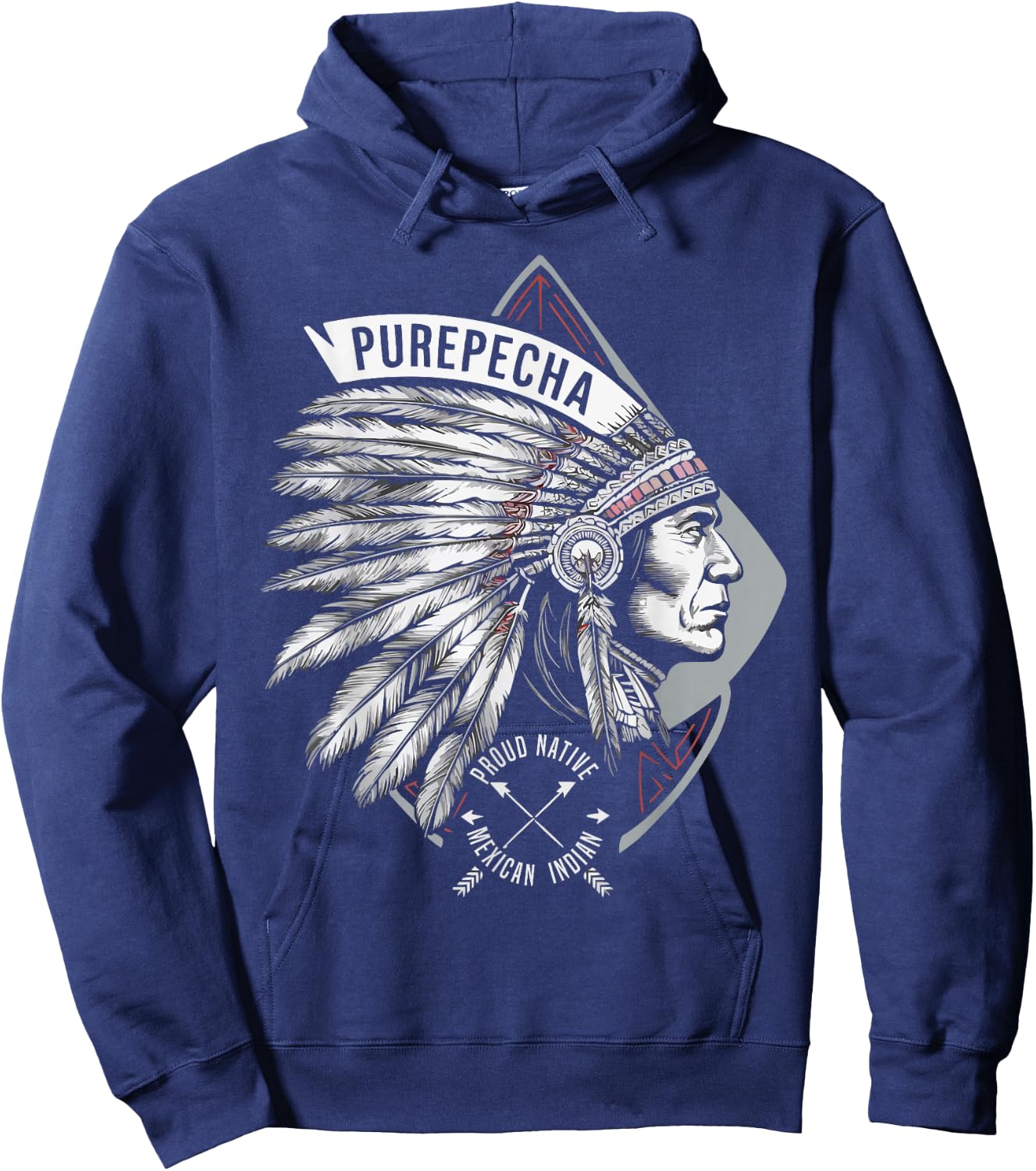 Indigenous People Mexico Native American Purepecha Tribe Hoodie - Hoodie | Navy