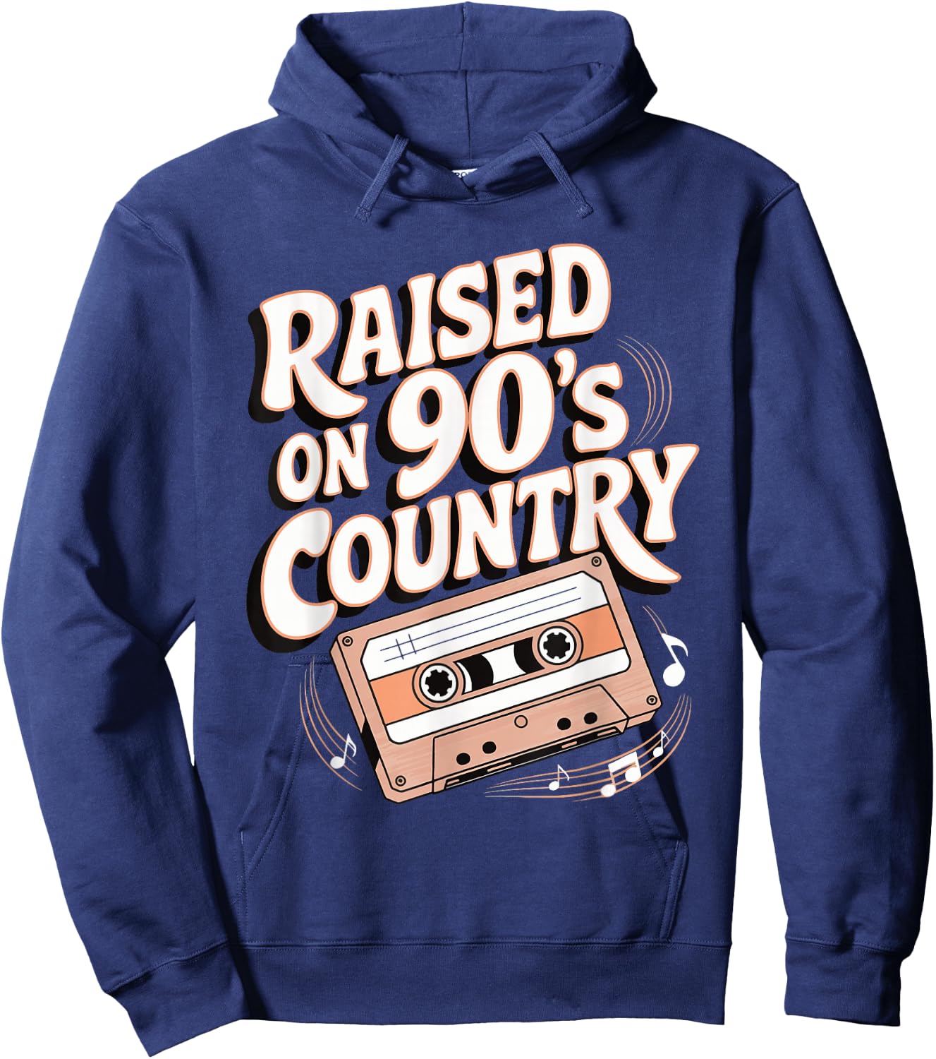 Raised On 90's Country Hoodie - Hoodie | Navy