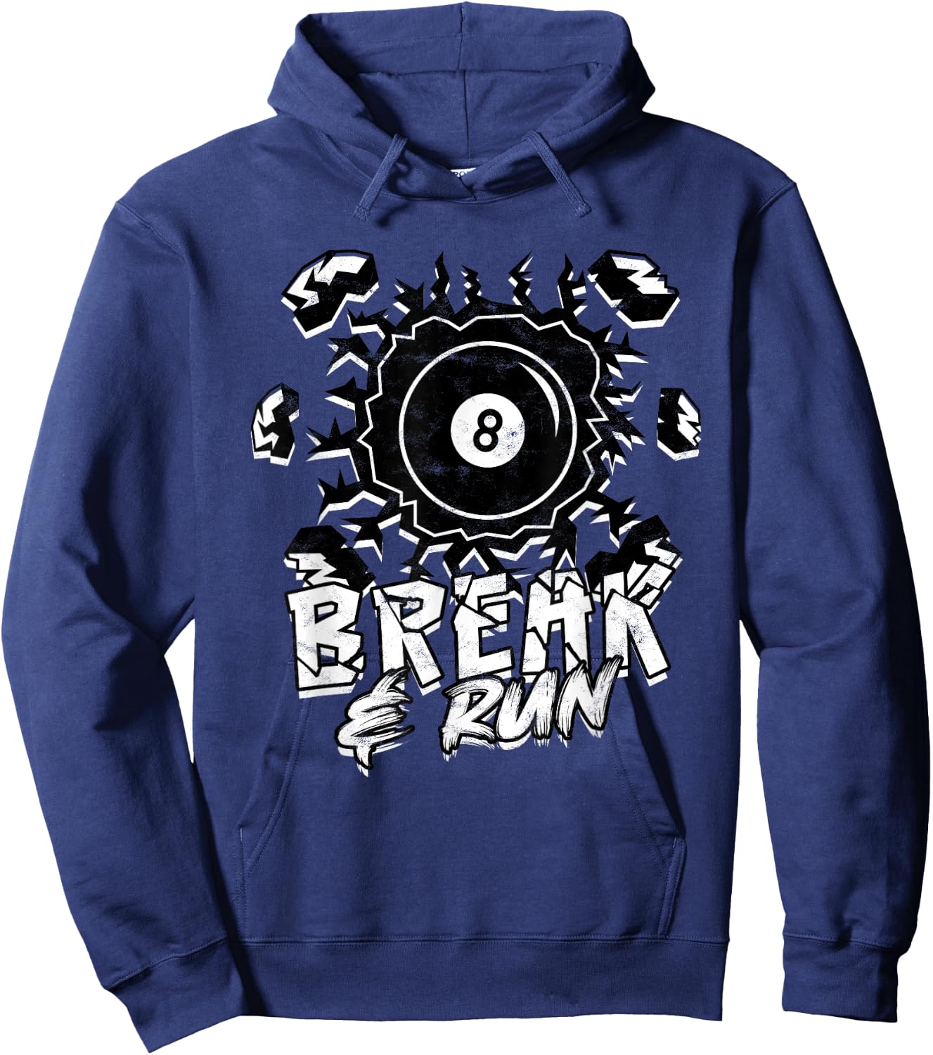 8-Ball Billiards Break & Run Hoodie - Hoodie | Navy