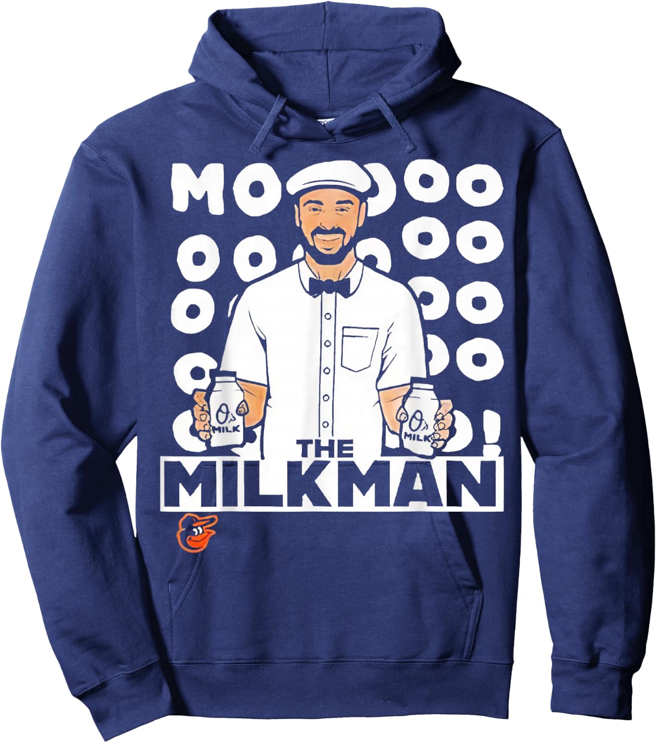 Cowser Moooo The Milkman Hoodie - Hoodie | Navy