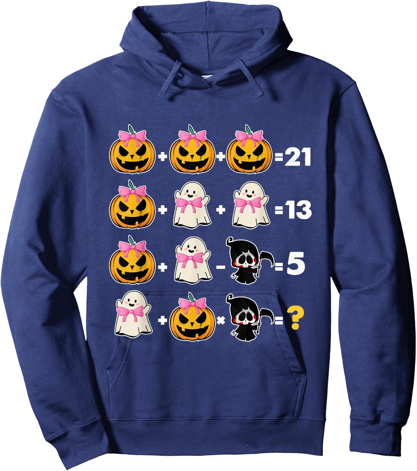 Halloween Math Teacher Men Women Order Of Operations Hoodie - Hoodie | Navy