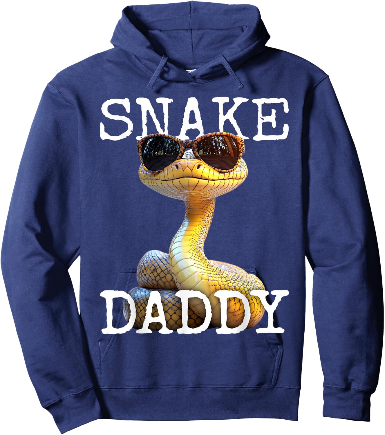 Snake Daddy Dad Snake Father Fathers Day Papa Cute Snakes Hoodie - Hoodie | Navy