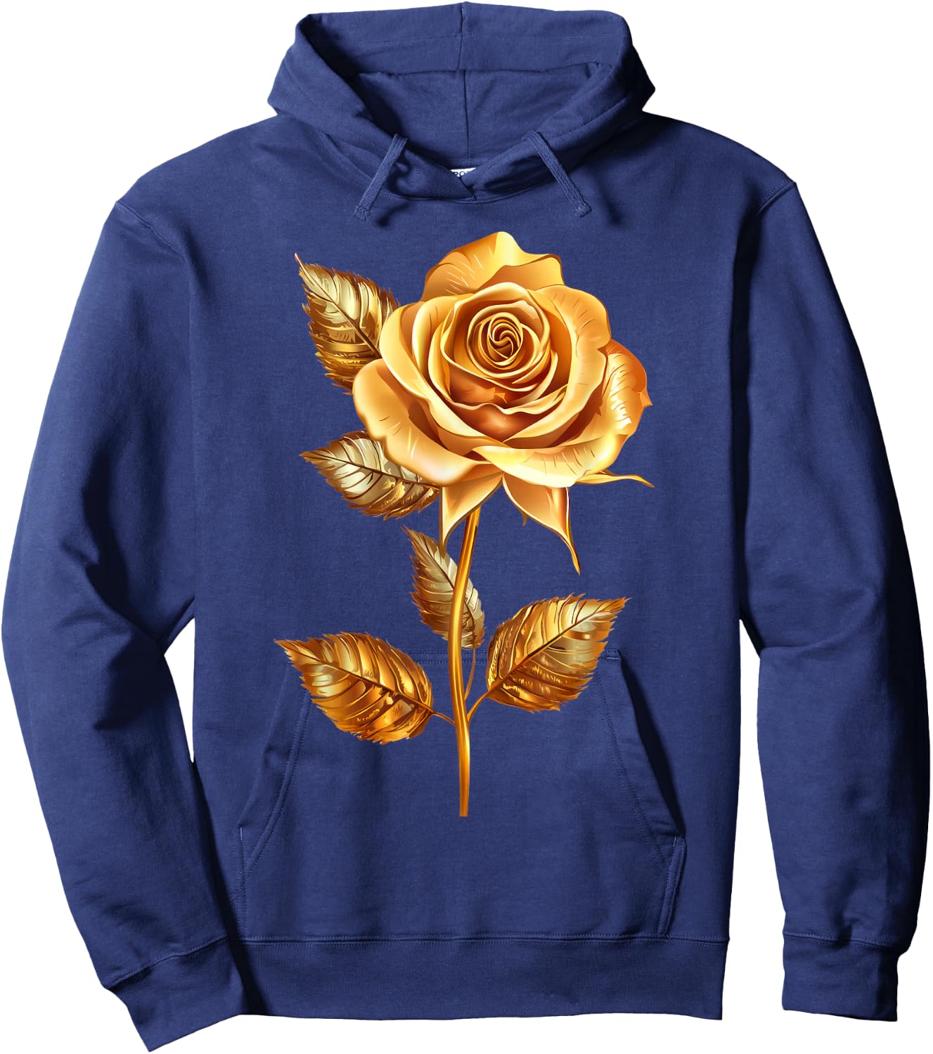 Rose Graphic Hoodie - Hoodie | Navy