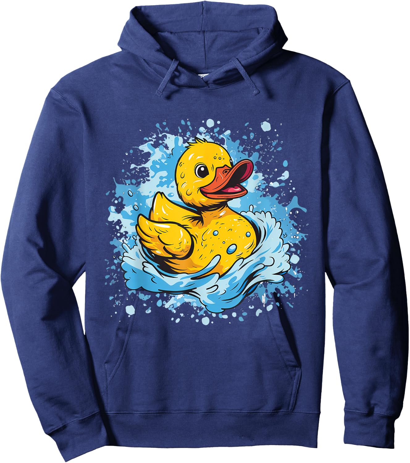 Rubber Duck Watercolor Swim Rubber Duckie Rubber Duckling Hoodie - Hoodie | Navy