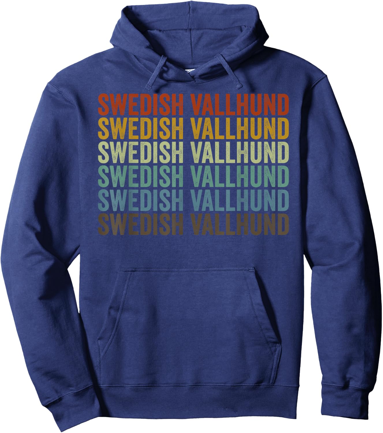 Swedish Vallhund Retro Hoodie - Hoodie | Navy