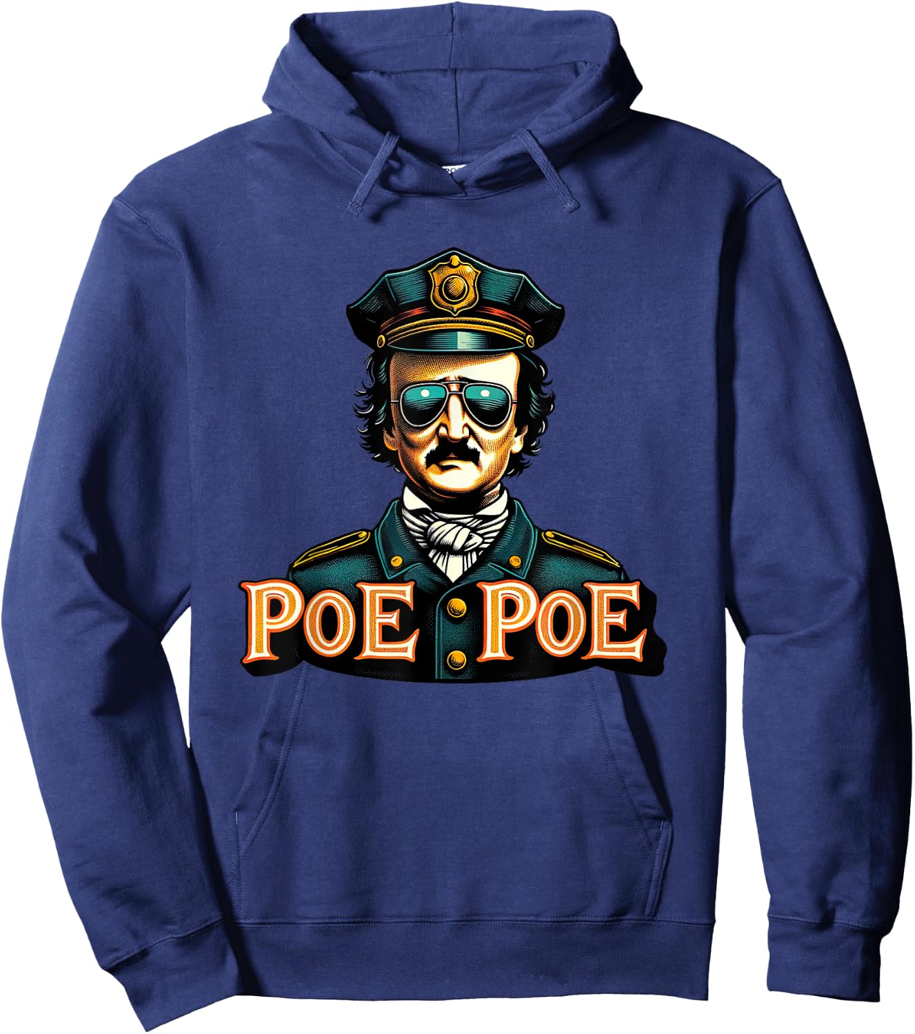 Edgar Allan Poe Poe Funny Police Hoodie - Hoodie | Navy