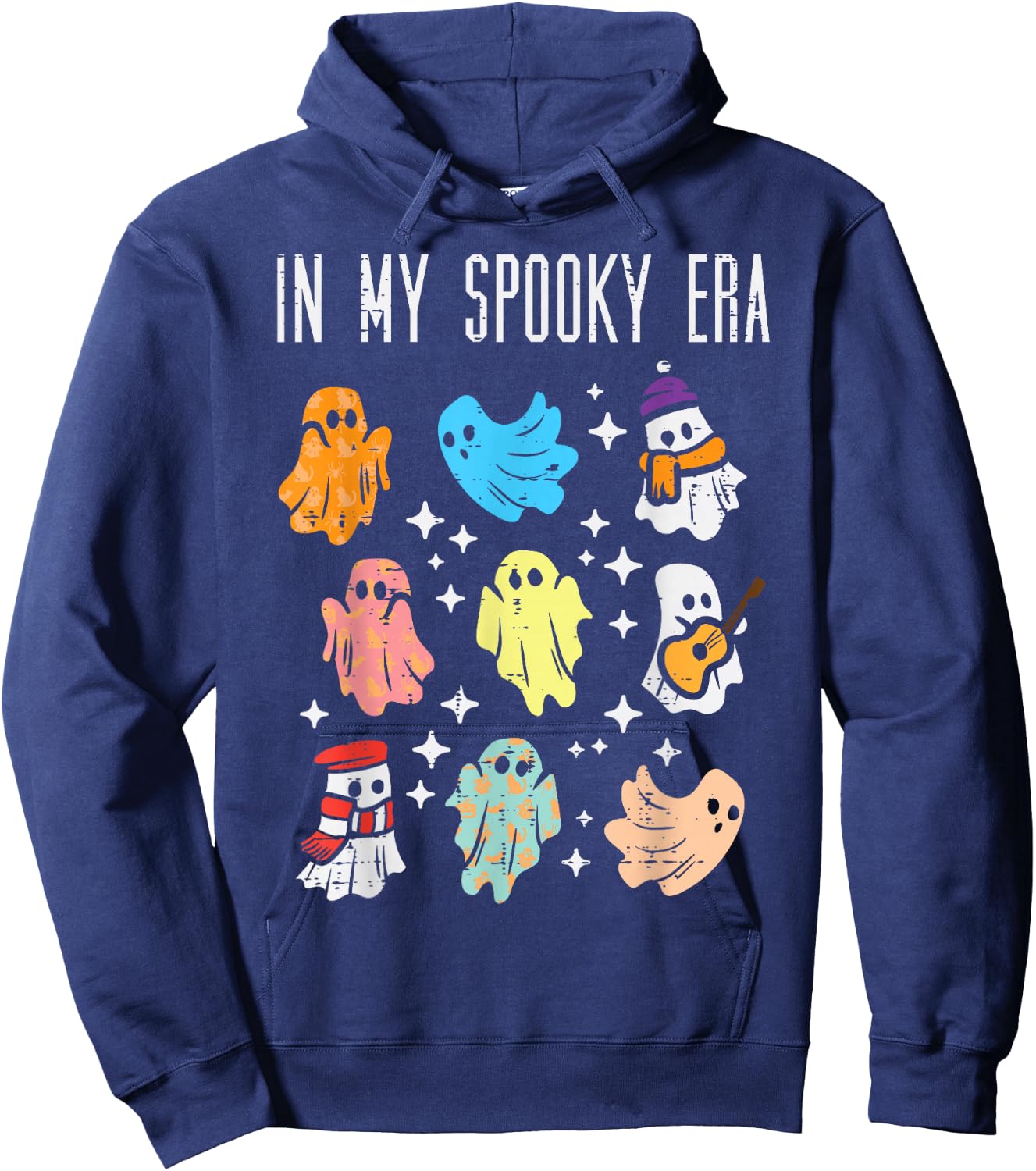 Halloween Ghosts In My Spooky Era Fun Costume Women Men Kids Hoodie - Hoodie | Navy