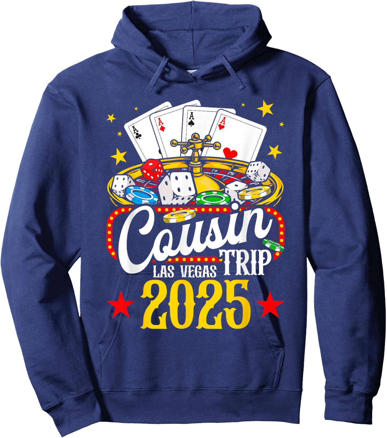 Las Vegas Cousin Trip 2025 Summer Vacation Family Reunion Hoodie - Hoodie | Navy