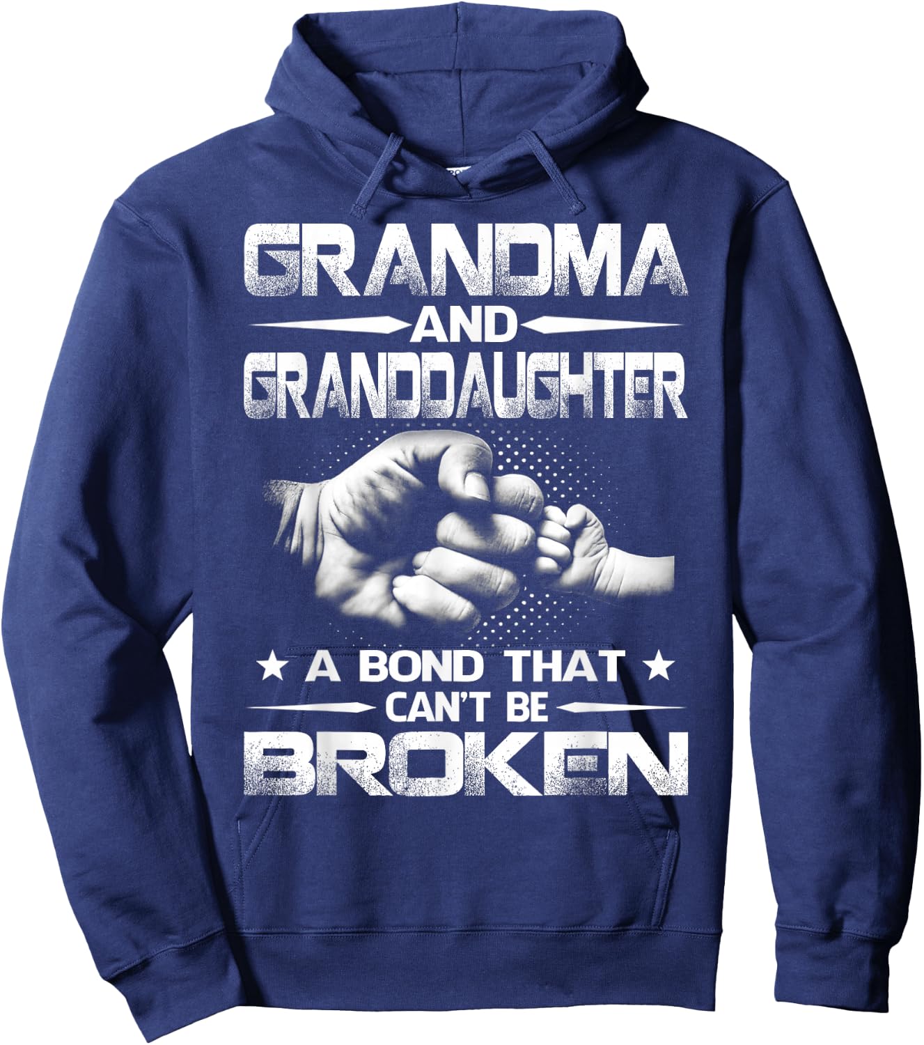 Grandma and Granddaughter A Bond That Won't Be Broken Hoodie - Hoodie | Navy