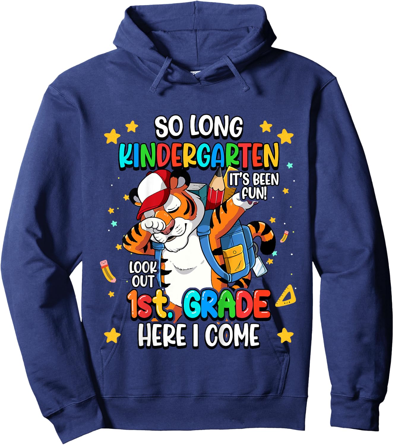 So Long Kindergarten Hello 1st Grade Hoodie - Hoodie | Navy