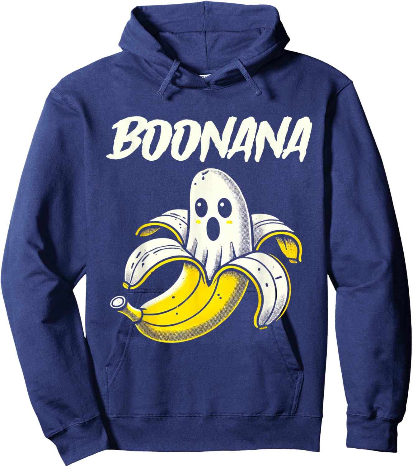 Boonana Cute Ghost Banana Halloween Costume Boys Girls Kids Hoodie - Hoodie | Navy