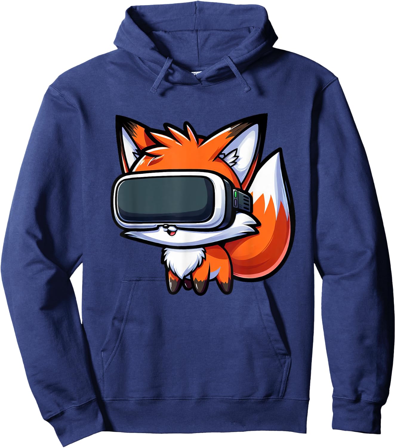 Cute Fox VR Virtual Reality Gamer Hoodie - Hoodie | Navy