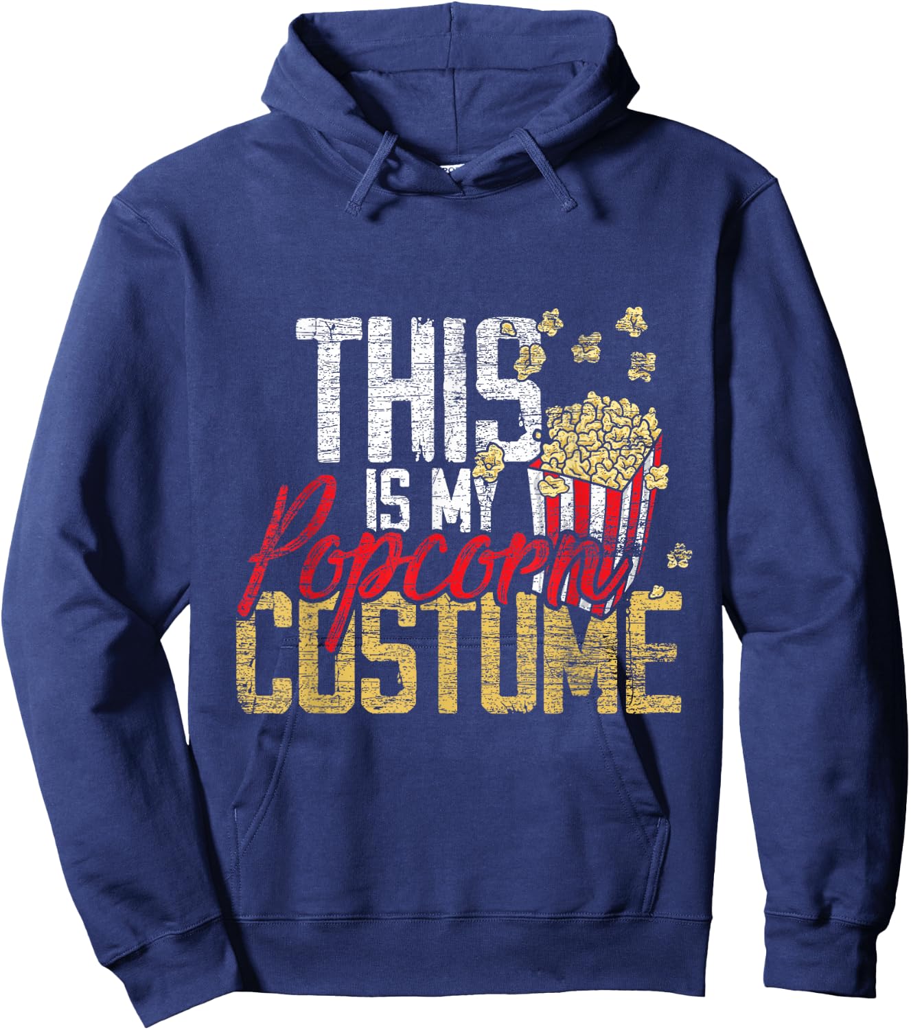 This is My Popcorn Costume Hoodie - Hoodie | Navy