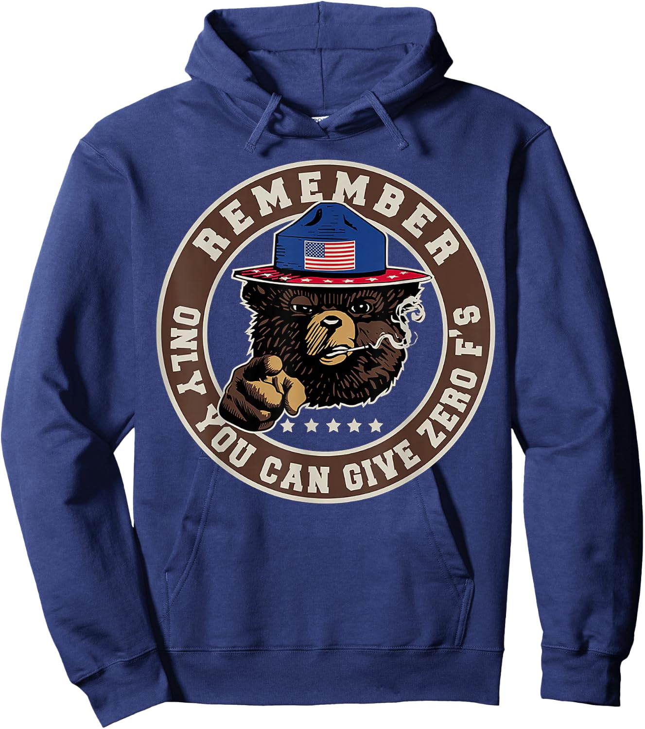 Remember Only You Can Give Zero F's Hoodie - Hoodie | Navy