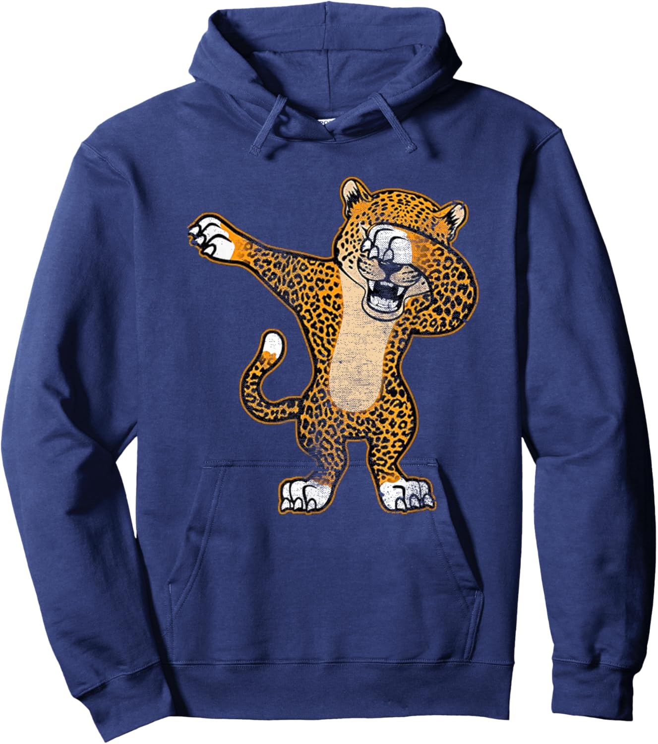 Dabbing Cheetah Cute Big Cat Lover Funny Cheetah Animal Hoodie - Hoodie | Navy