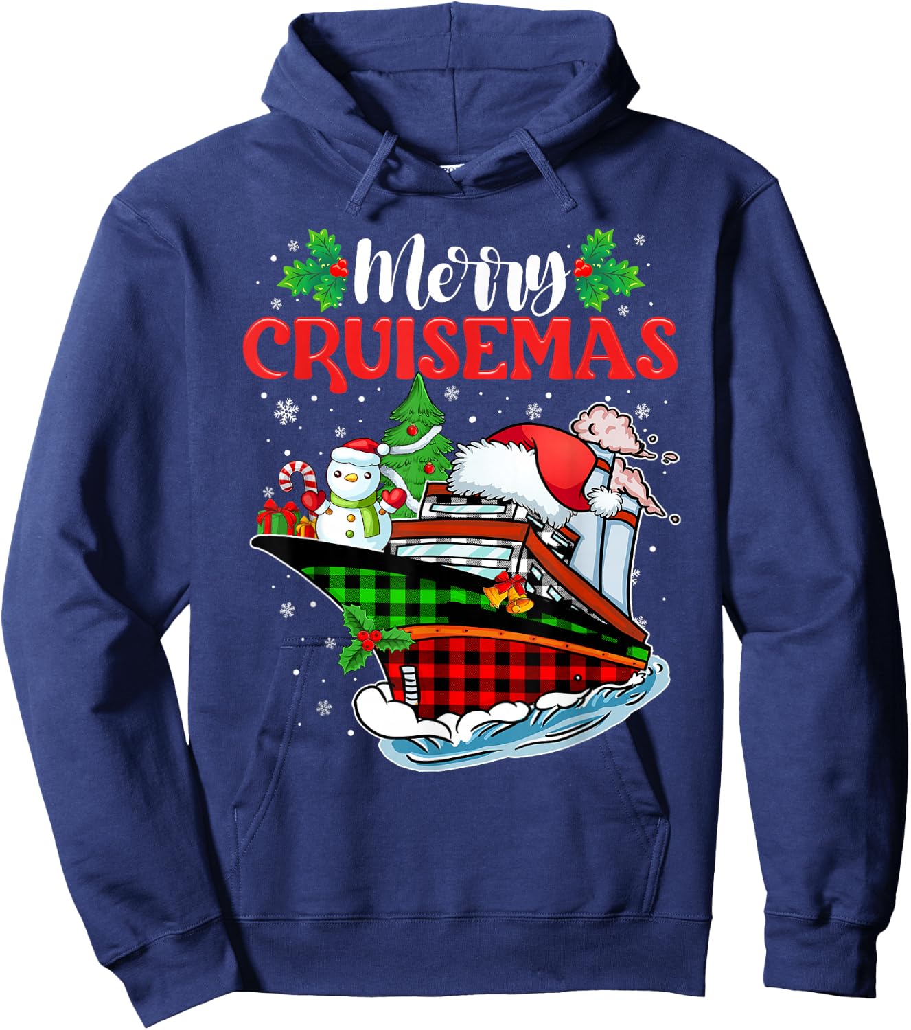 Merry Cruisemas 2025 Funny Cruise Squad Christmas 2025 Hoodie - Hoodie | Navy