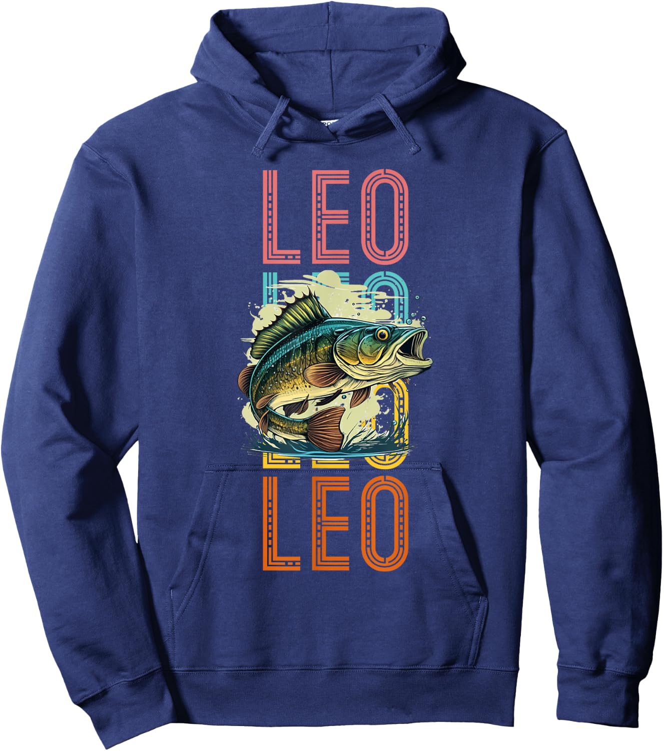 Leo Custom Fishing Hobbyist Hoodie - Hoodie | Navy