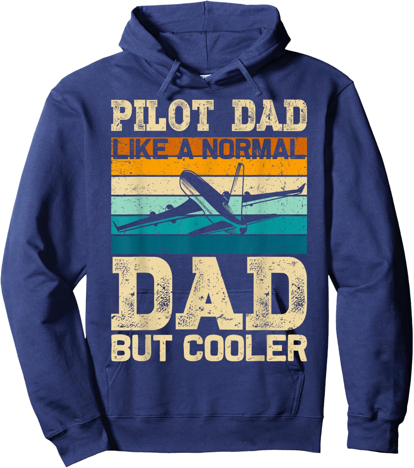Pilot Dad Like Normal Dad Aviation Airplane Aircraft Hoodie - Hoodie | Navy