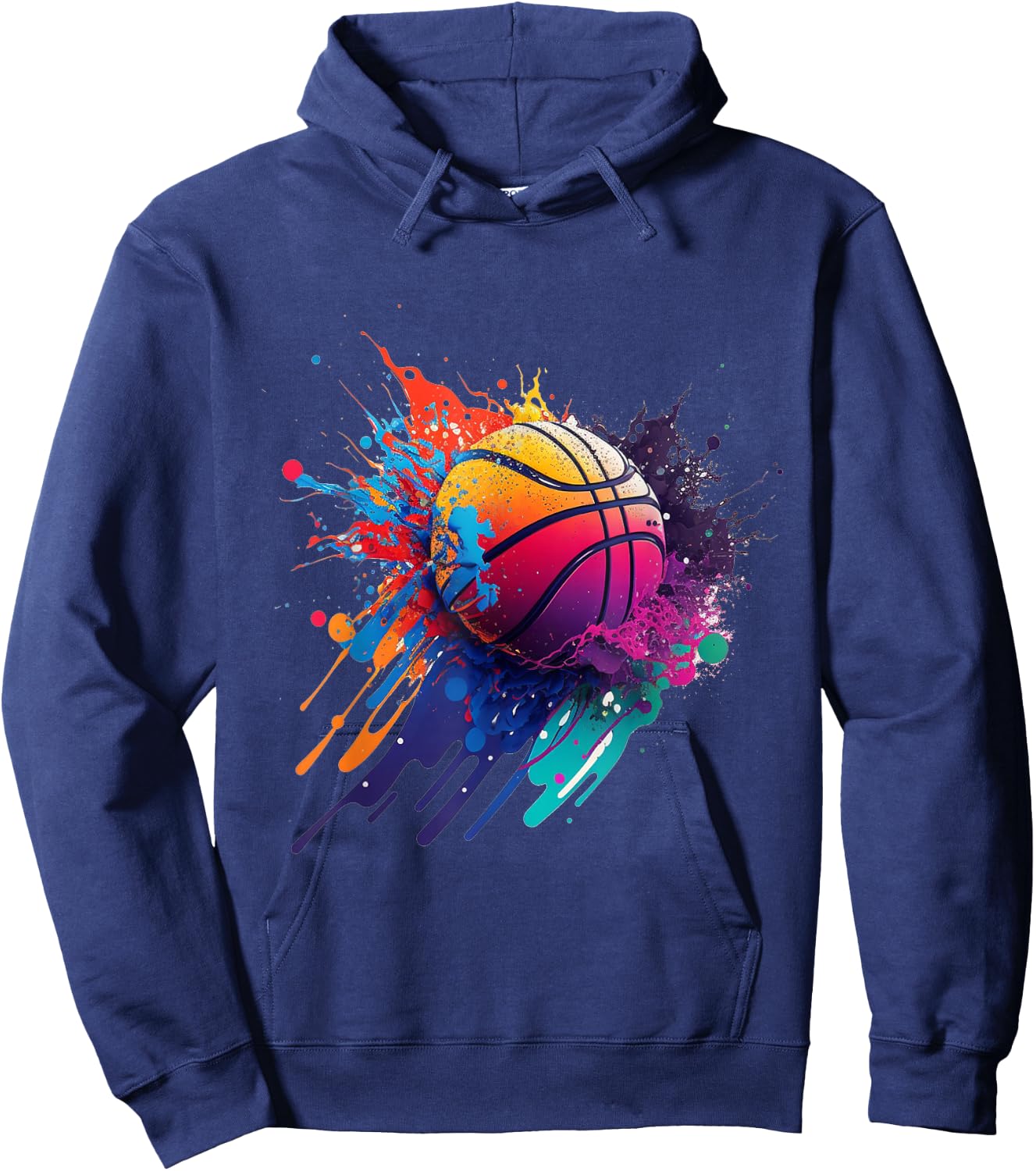 Basketball Splash Baller Team Player Basketball Player Hoodie - Hoodie | Navy