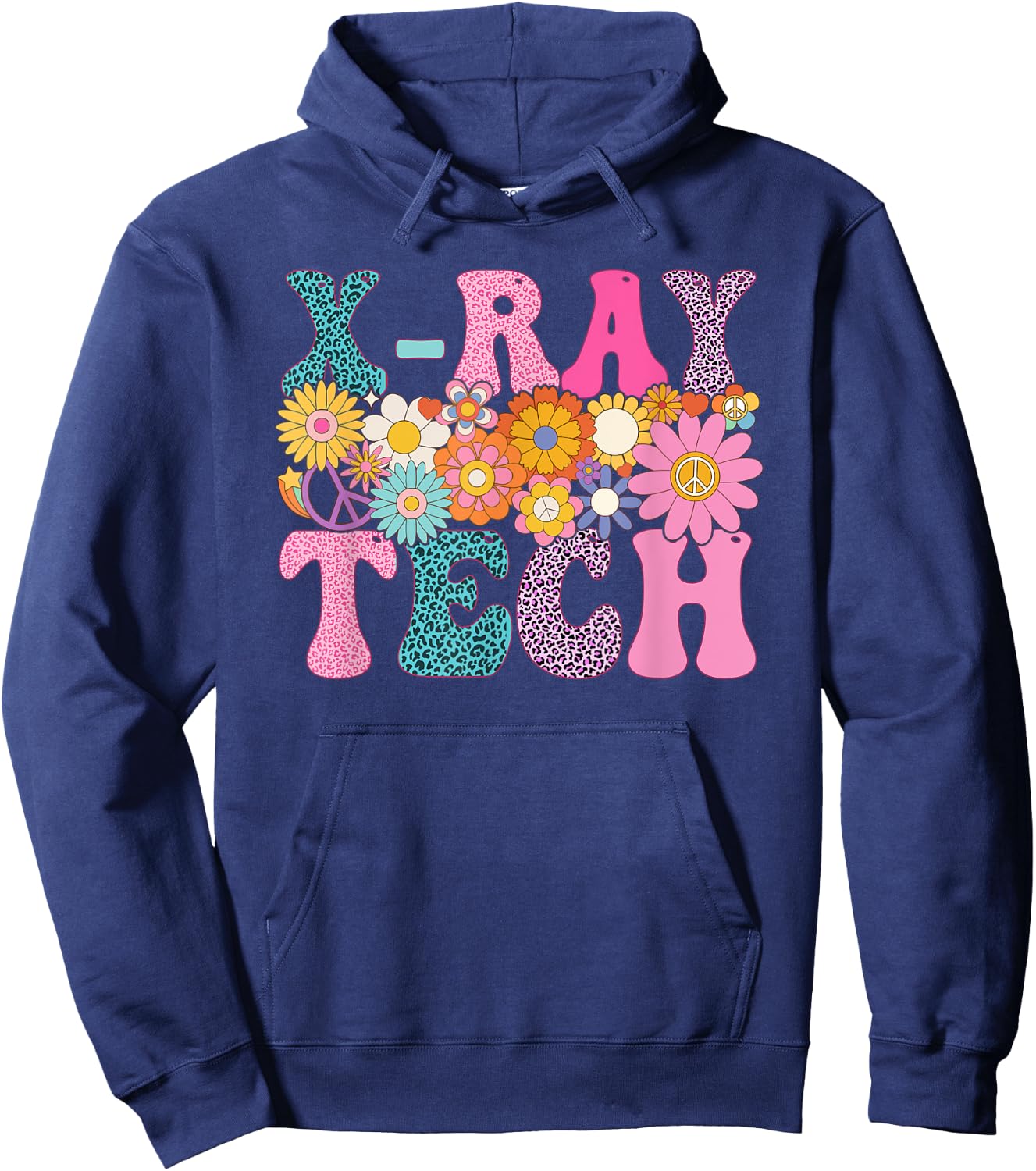 X-ray Tech Week Groovy Leopard Appreciation Day Hoodie - Hoodie | Navy