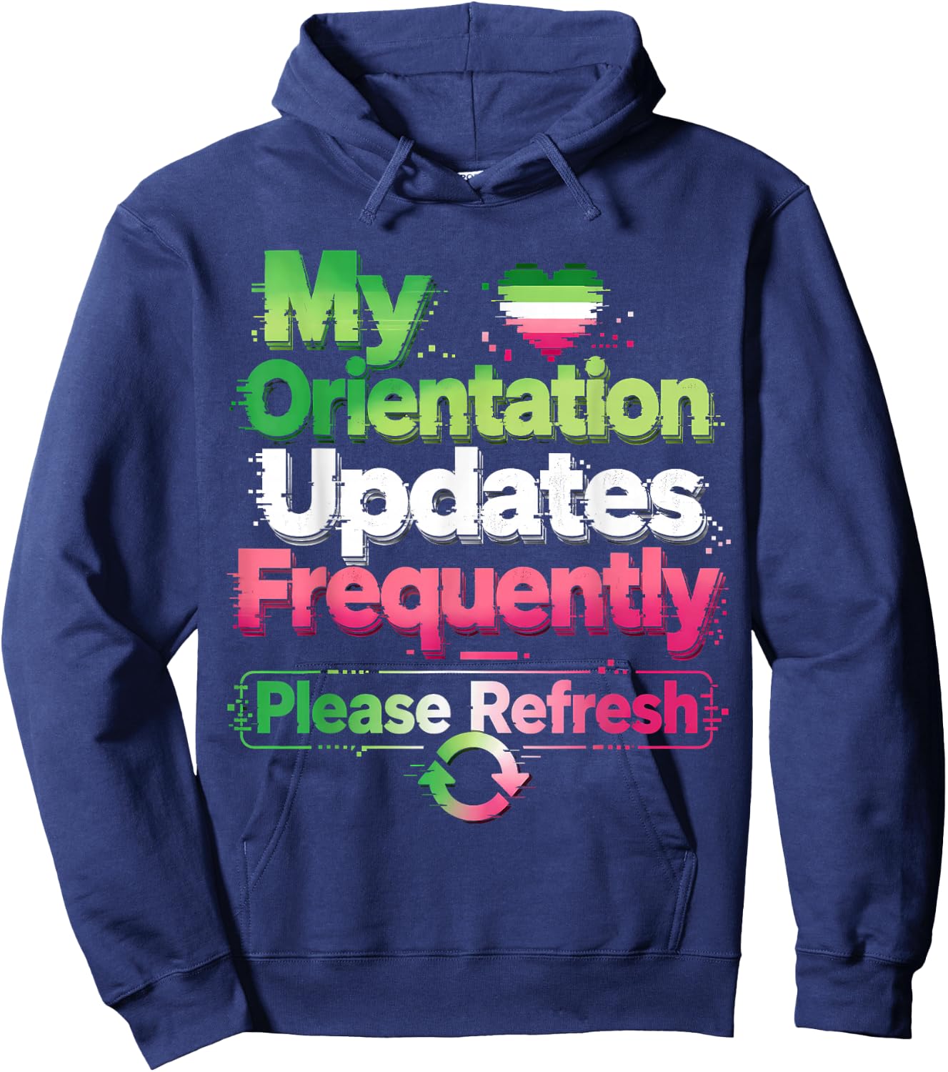 Funny Abrosexual Hoodie - Hoodie | Navy