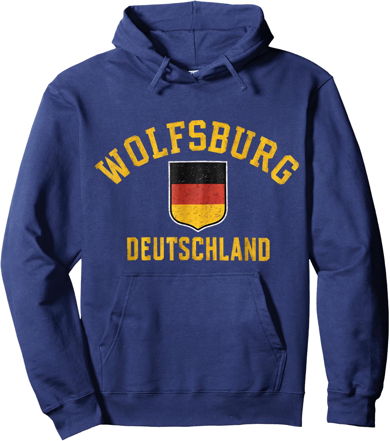 Castle Wolfsburg Germany Deutschland Crest Coat Arms Emblem Hoodie - Hoodie | Navy