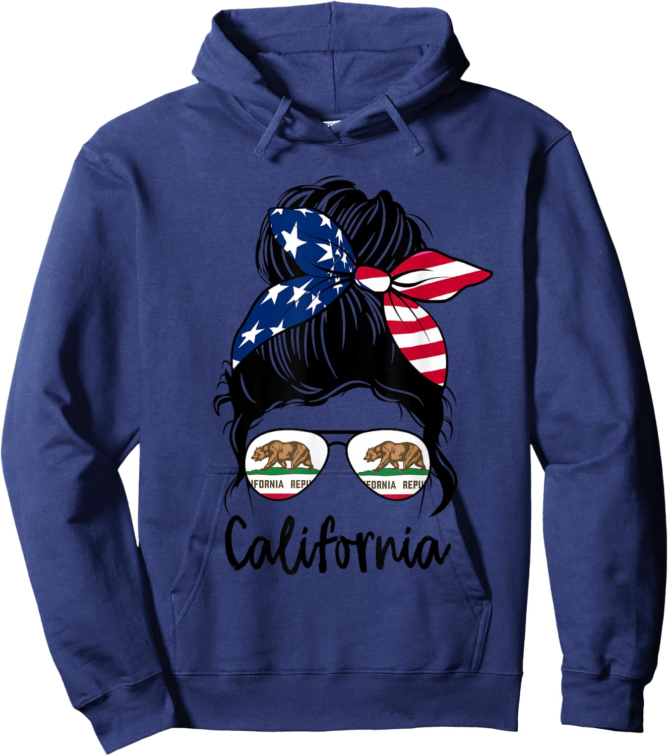Cali graphic design for girls kid California toodler Hoodie - Hoodie | Navy