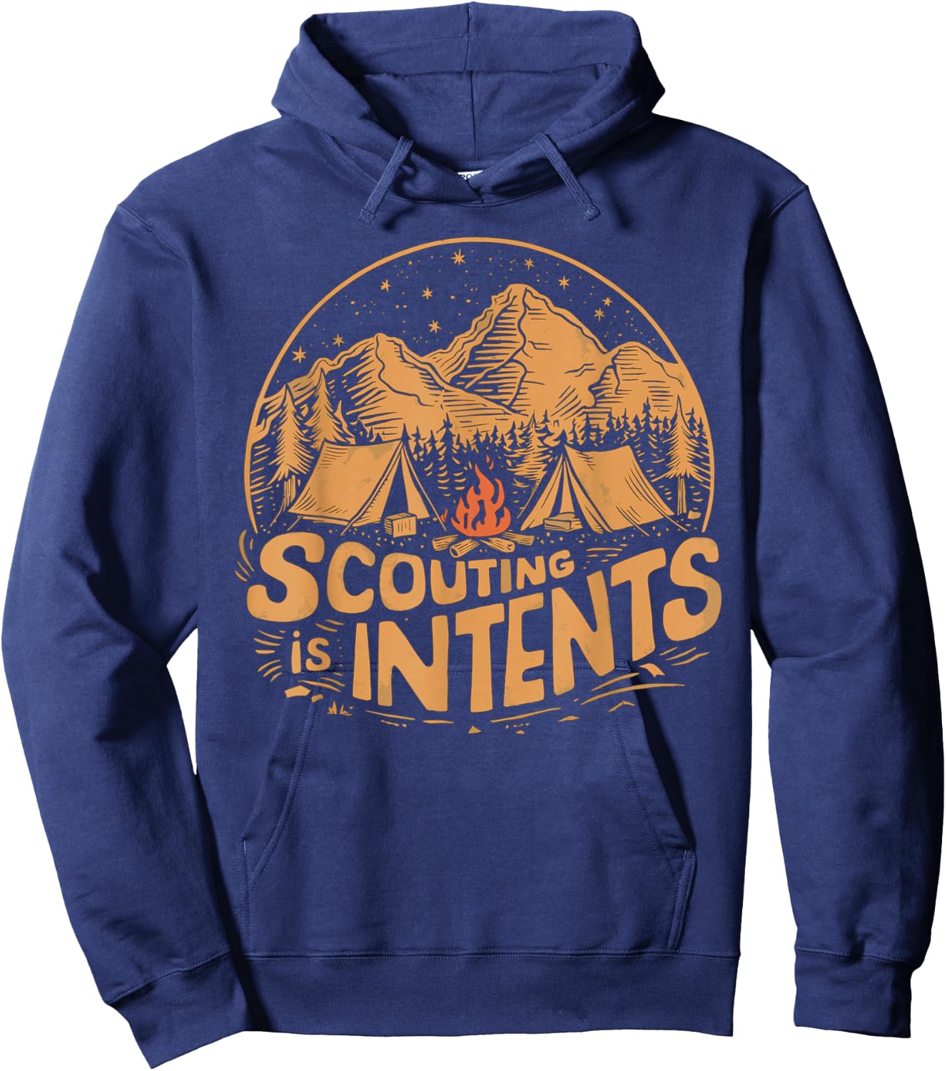 Scouting is Intents Funny Scout Camper Camping Hoodie - Hoodie | Navy