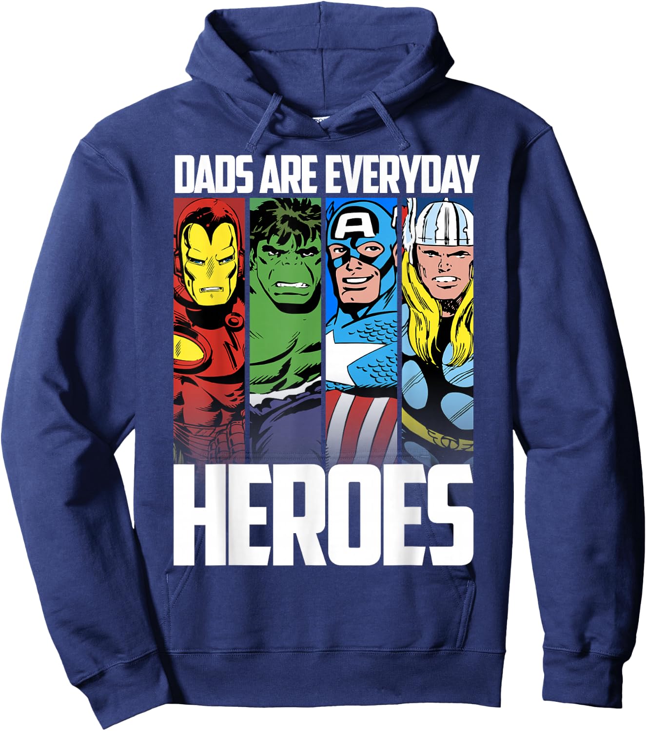 Marvel Avengers Father's Day Everyday Heroes Graphic Small Hoodie - Hoodie | Navy