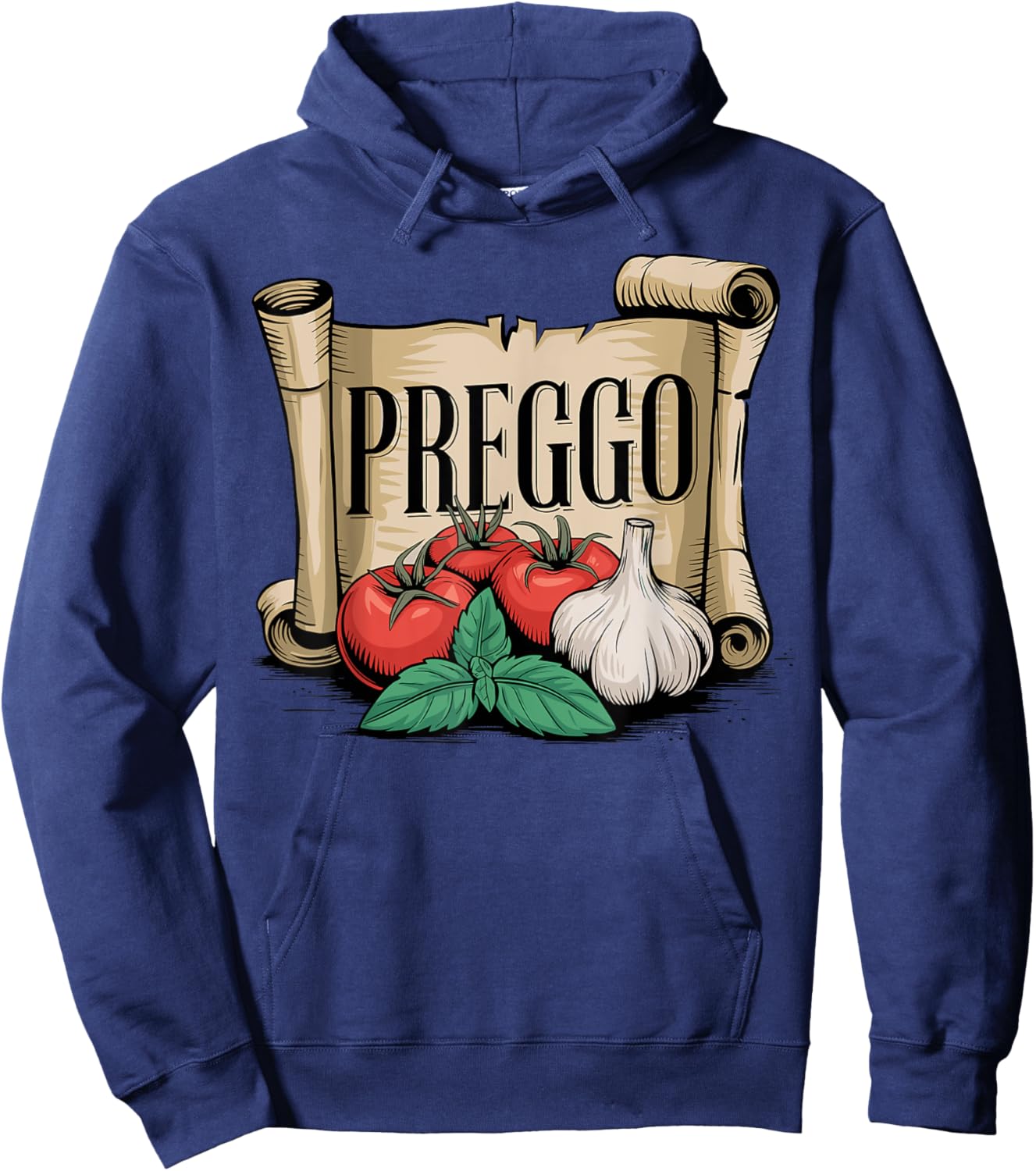 Preggo Sauce Costume Cute and Funny Pregnancy Announcement Hoodie - Hoodie | Navy