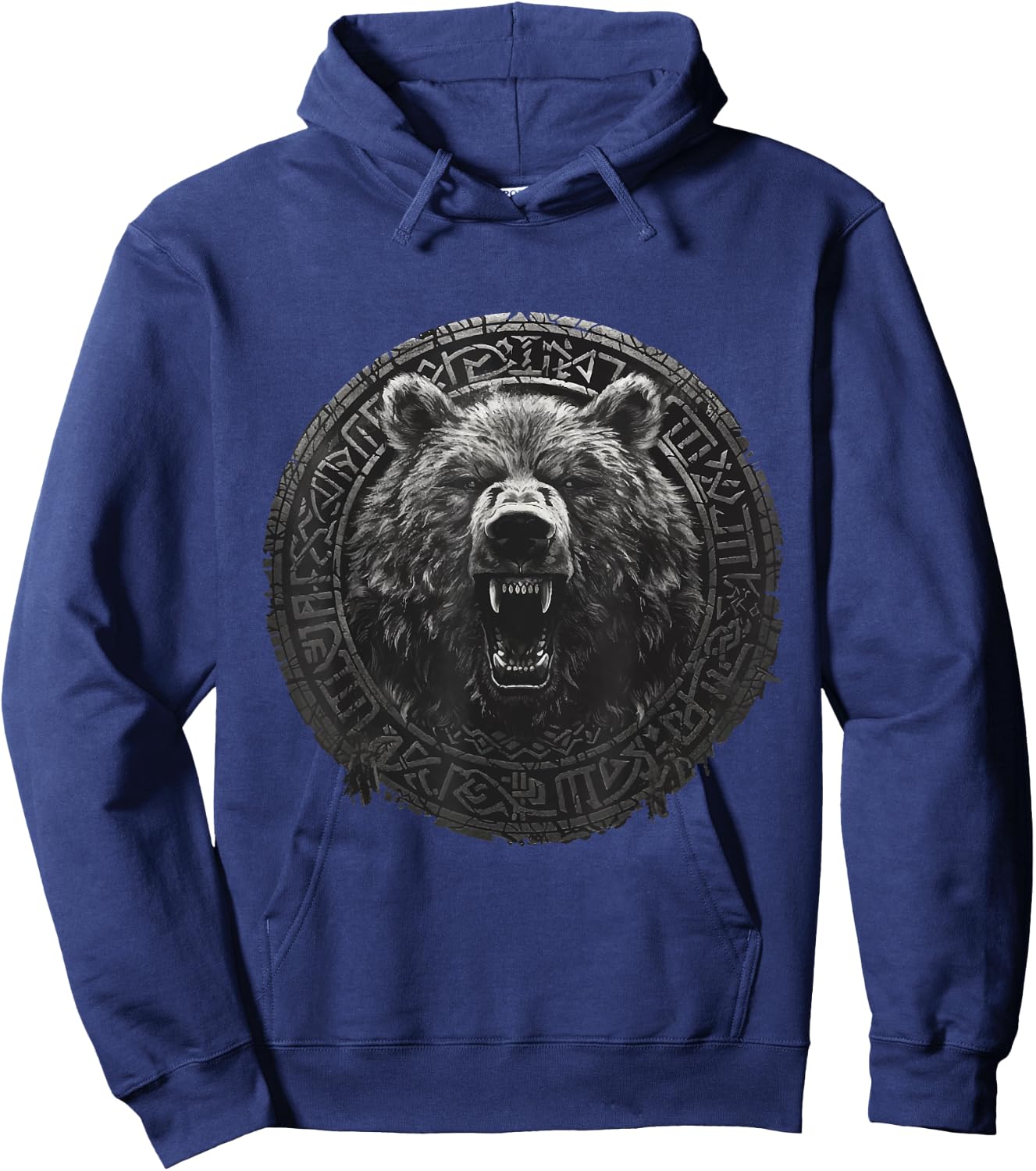 Viking Valhalla Berserker Bear Vikings Vegvisir Gift Hoodie - Hoodie | Navy