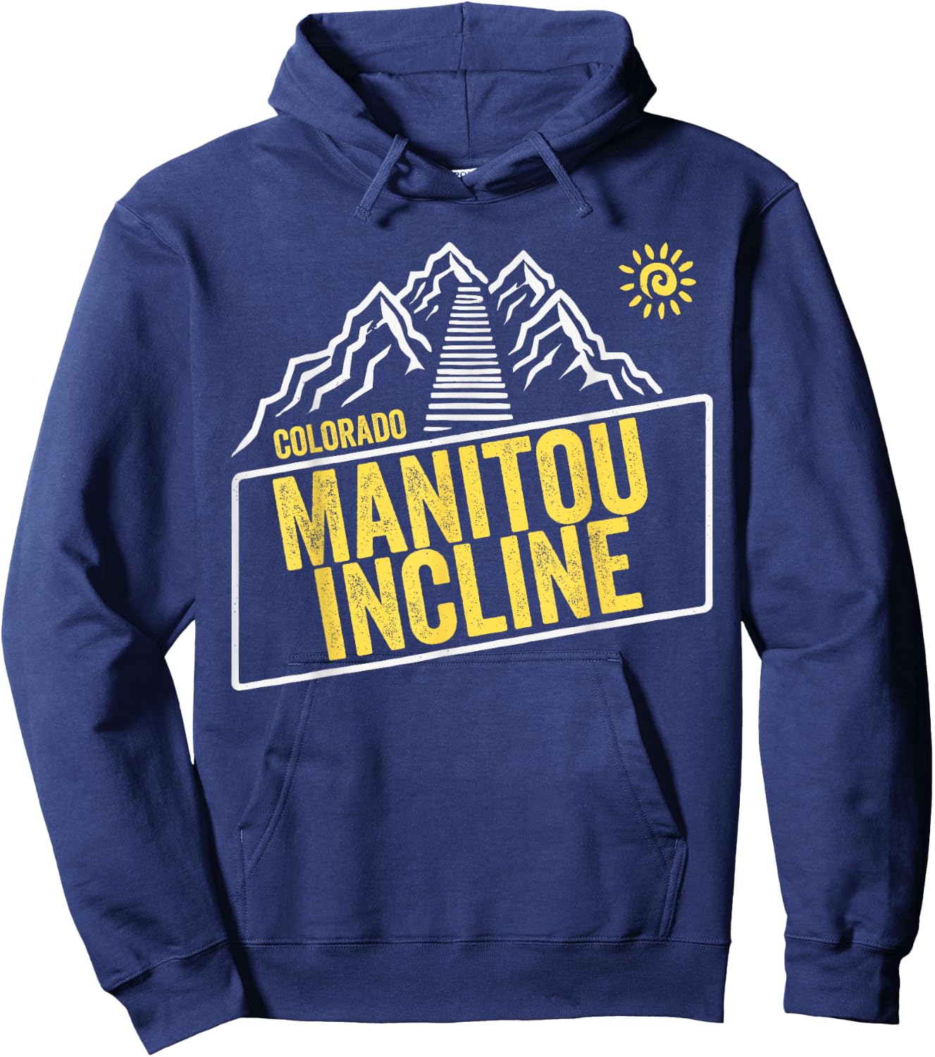 Manitou Incline Colorado, Manitou Springs, Manitou Incline Hoodie - Hoodie | Navy