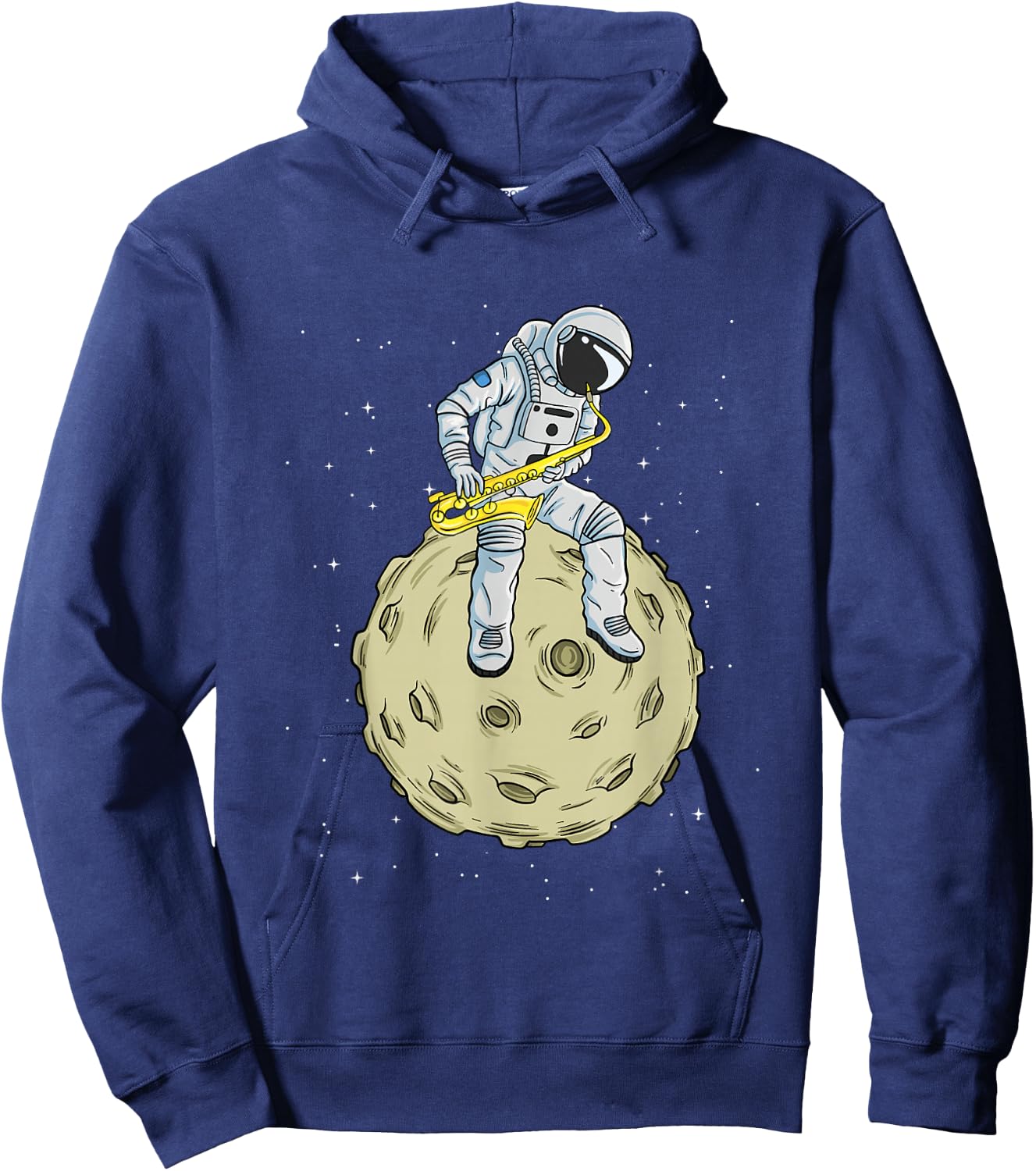 Astronaut Saxophone Player Saxophonist Jazz Brass Music Hoodie - Hoodie | Navy