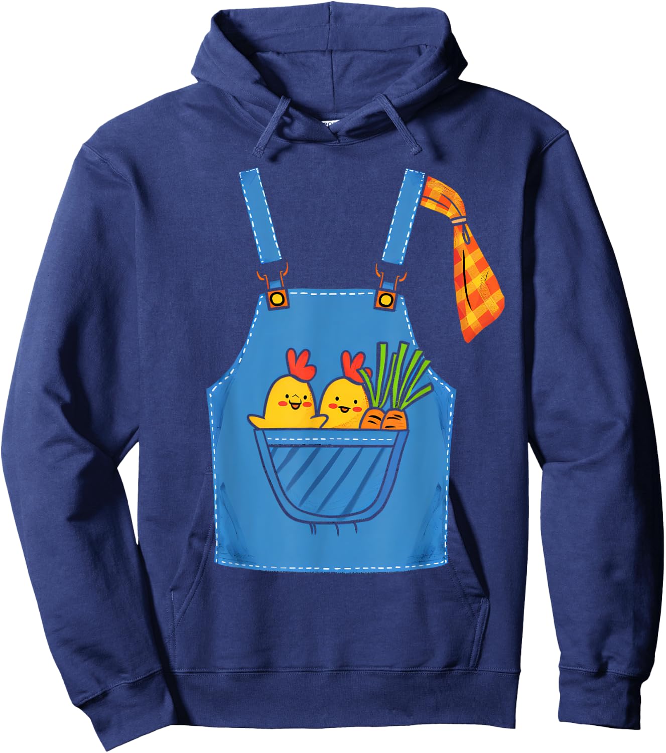 Farmer Costume Halloween Simple Cute Farm Women Men Kids Hoodie - Hoodie | Navy