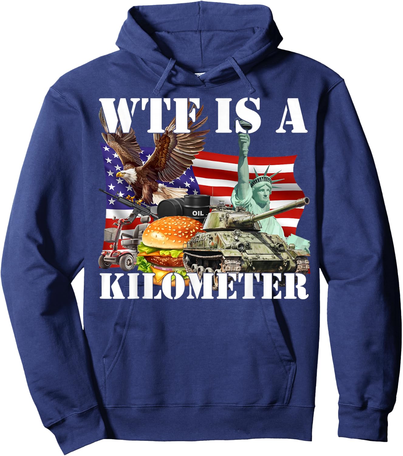 Wtf Is A Kilometer Hoodie - Hoodie | Navy