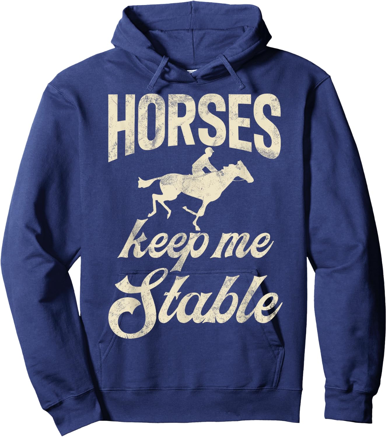 Horses keep me stable Horse Trainer Hoodie - Hoodie | Navy