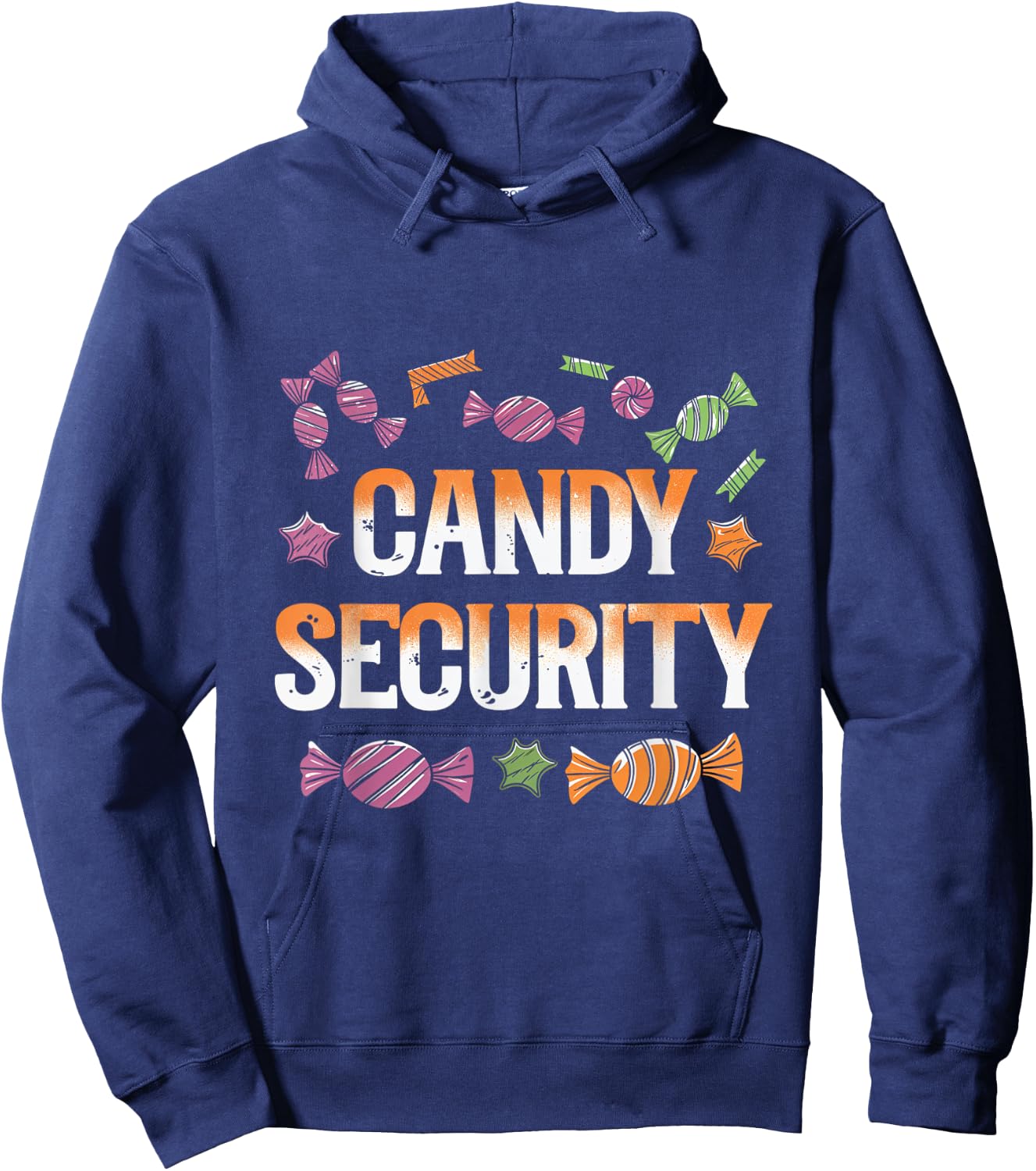 Candy Security Halloween Candy Mom Dad Parents Treats Hoodie - Hoodie | Navy