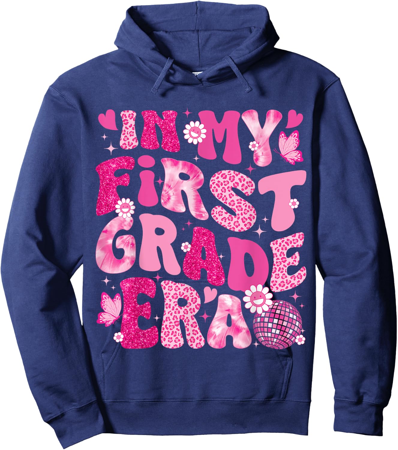 In My First Grade Era Teachers Women Back To School Girls Hoodie - Hoodie | Navy