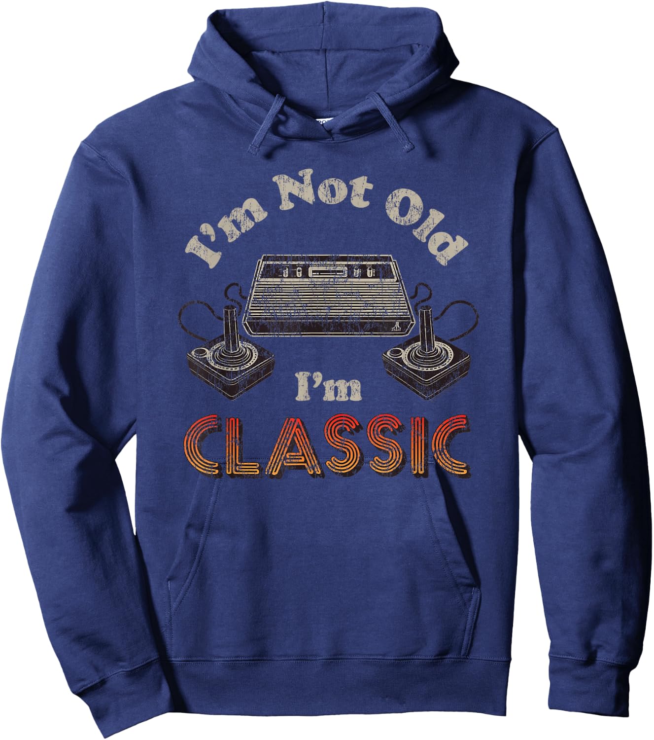 ATARI I'm Not Old I'm Classic Retro Gaming Hoodie - Hoodie | Navy