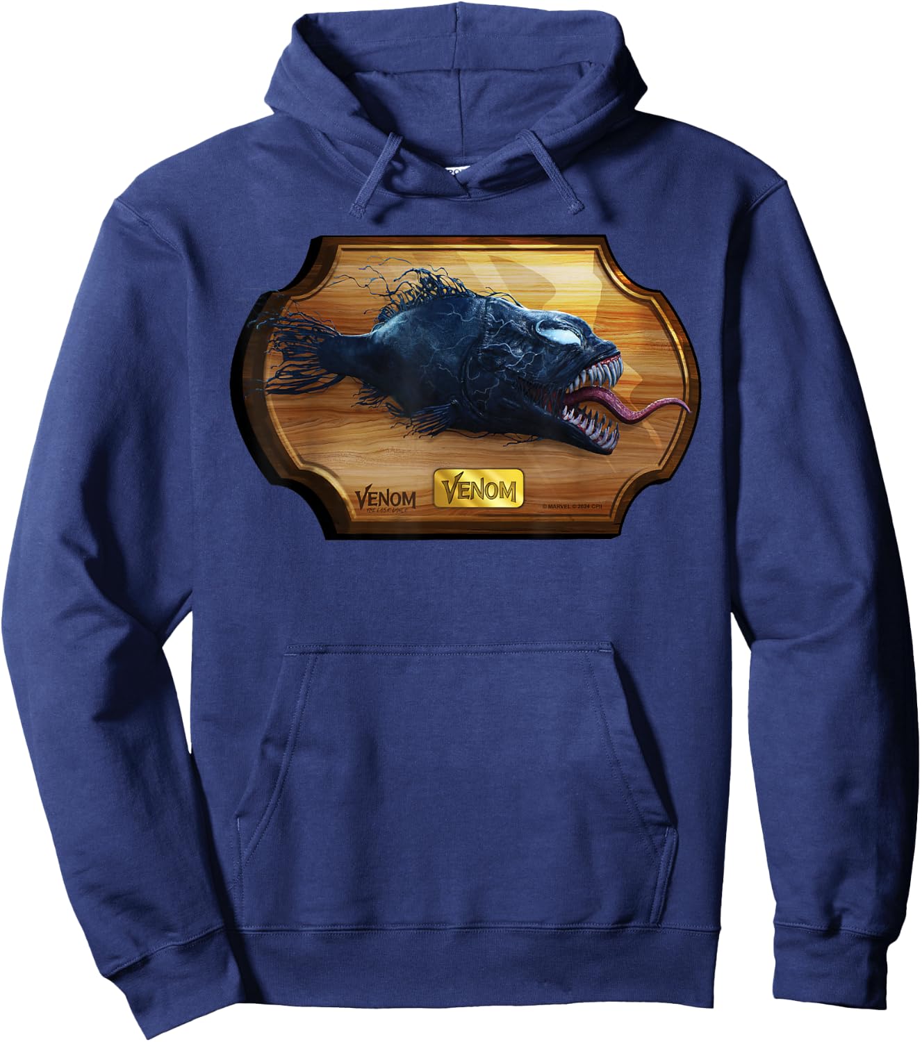 Marvel Venom: The Last Dance Mounted Wall Plaque Venom Fish Hoodie - Hoodie | Navy