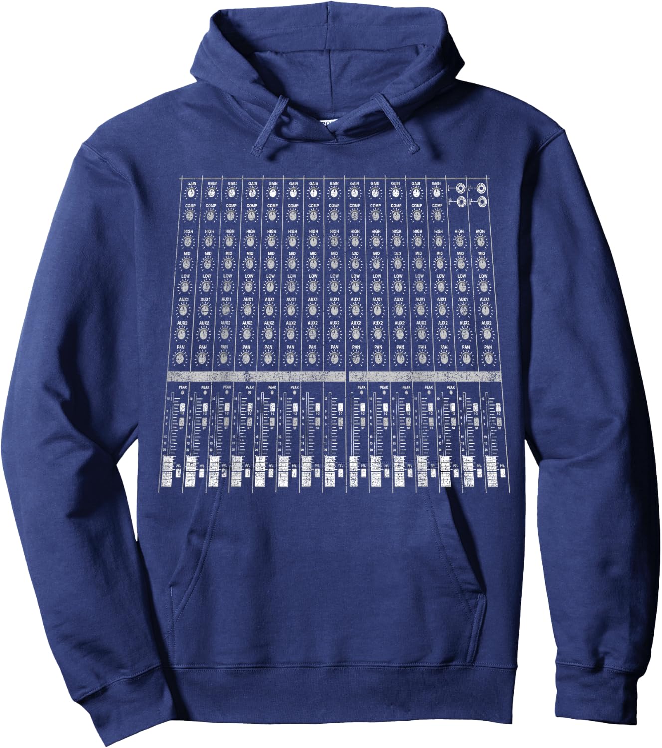 Sound Engineer audio DJ studio producer Mixer board mix Hoodie - Hoodie | Navy