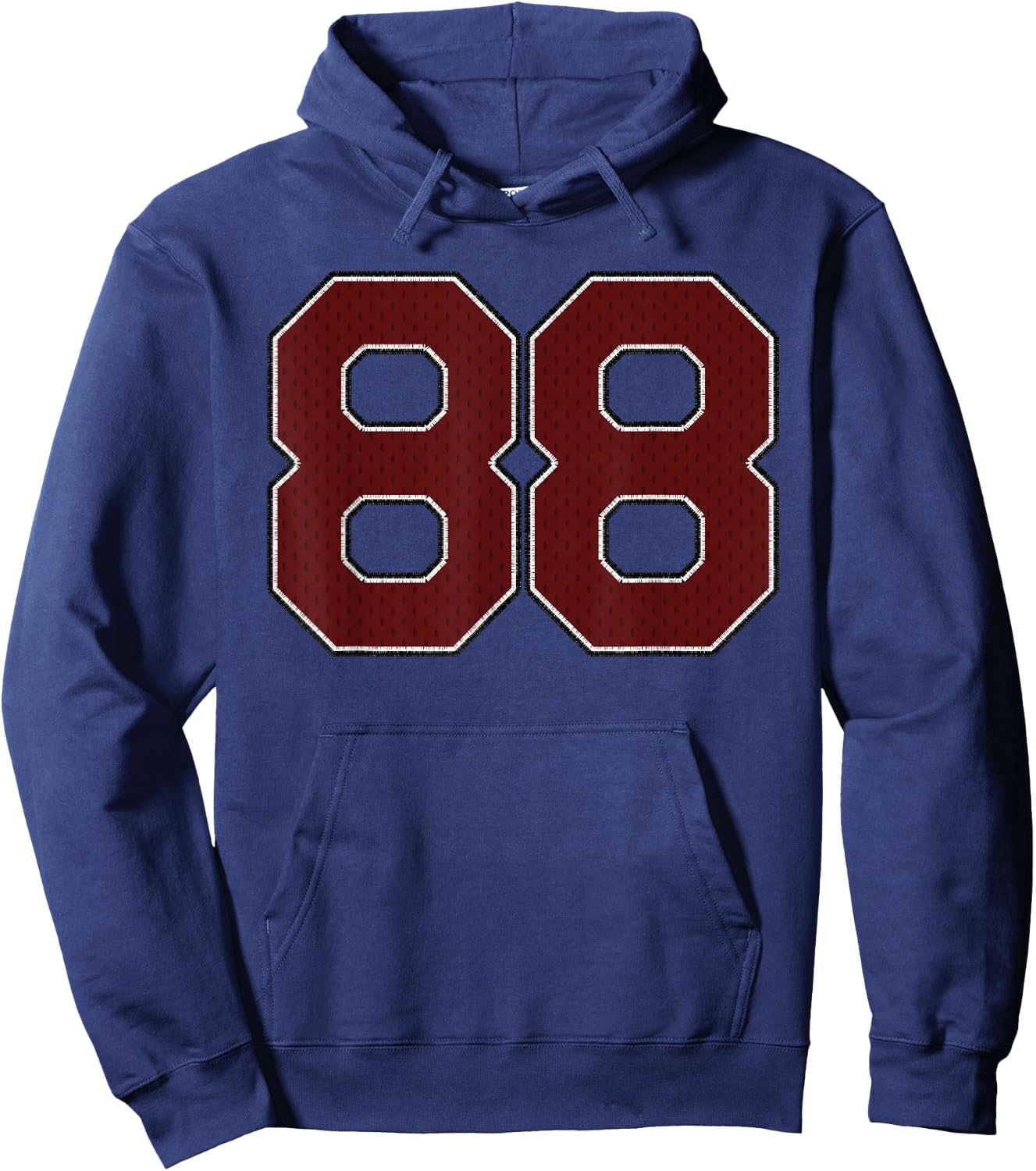Player Maroon Number 88 Sports Fan Wear Supporter Hoodie - Hoodie | Navy