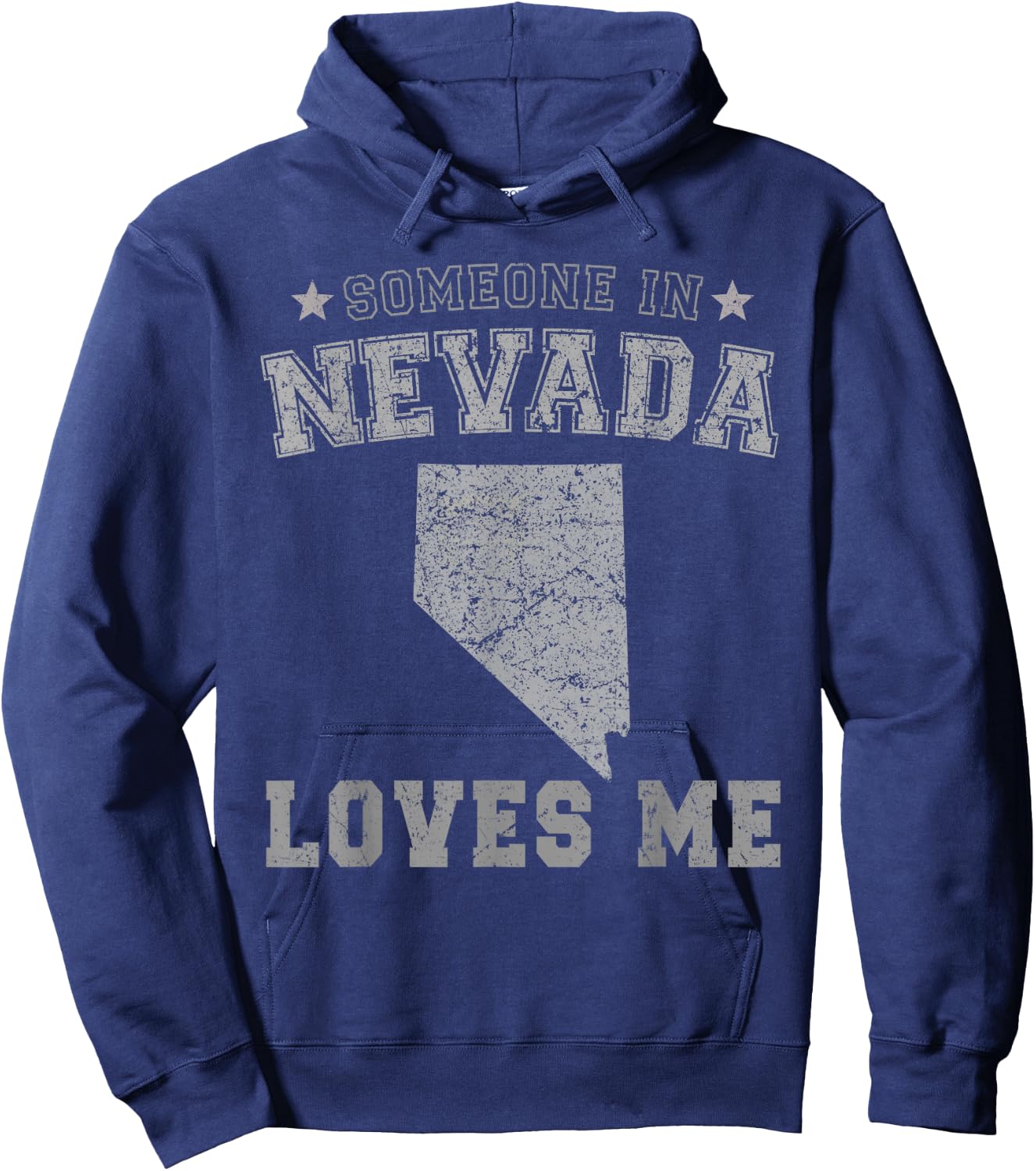 Someone In Nevada Loves Me Heart Vintage State Hoodie - Hoodie | Navy