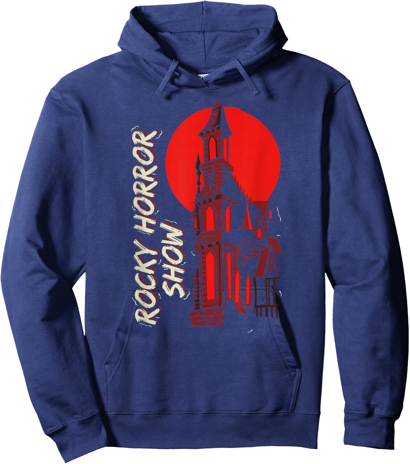 Rocky Horror Show Castle Silhouette Hoodie - Hoodie | Navy