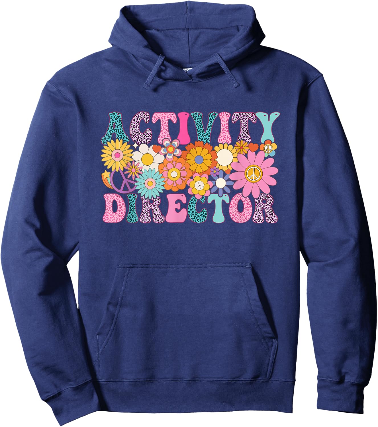 Activity Director Week Groovy Appreciation Day Hoodie - Hoodie | Navy