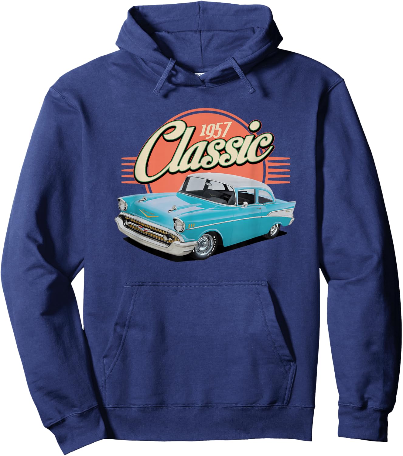 1957 57 Chevys Truck Hoodie - Hoodie | Navy