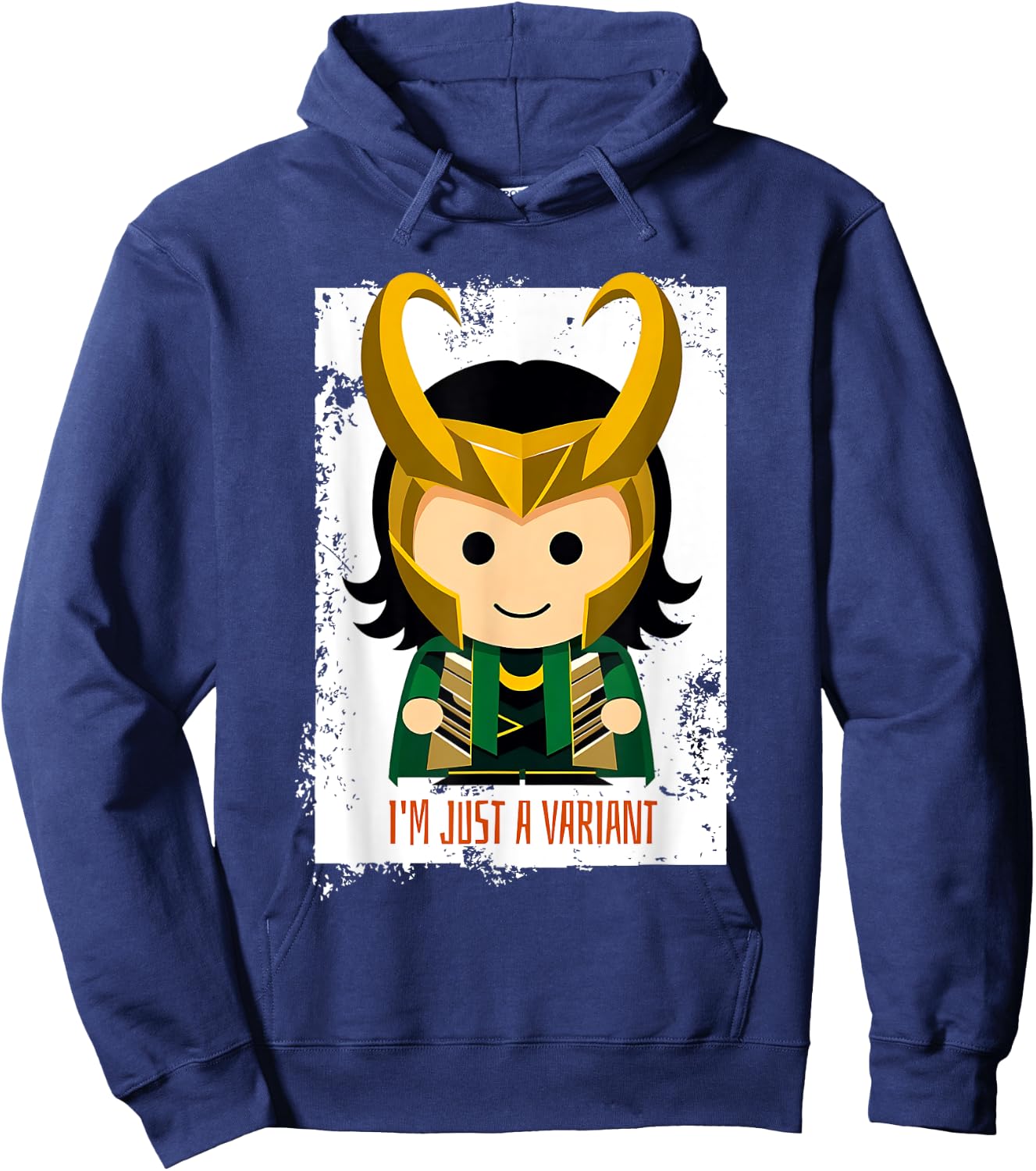Cute Loki Variant Meme - I'm Just a Variant Chibi Character Hoodie - Hoodie | Navy