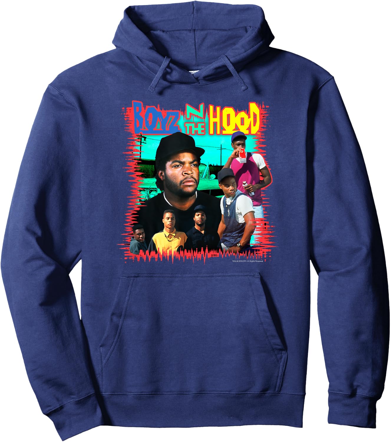 Boyz n the Hood Vintage Poster Style Hoodie - Hoodie | Navy