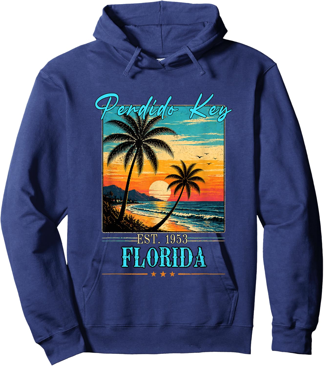 Perdido Key Florida Sunset Beach Summer 2026 Hoodie - Hoodie | Navy